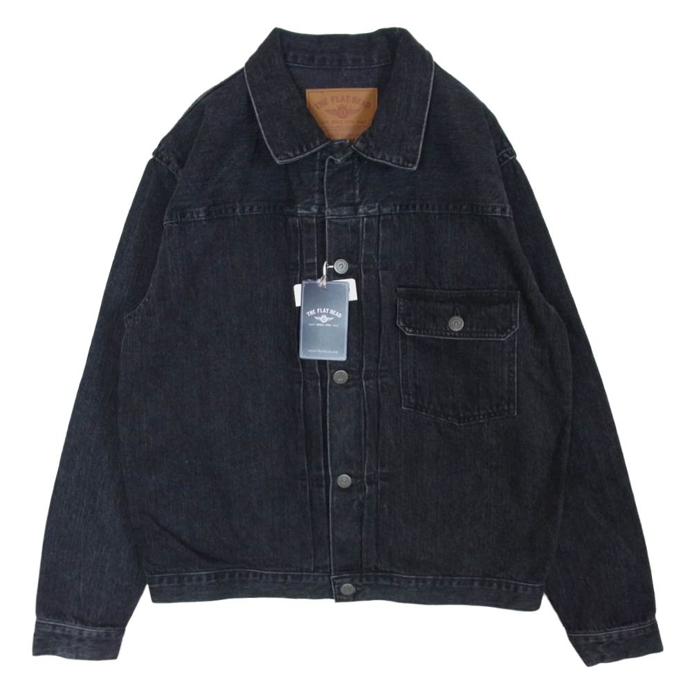 THE FLAT HEAD ザフラットヘッド FN-OJ-DB001 12.5oz 加工 ブラック