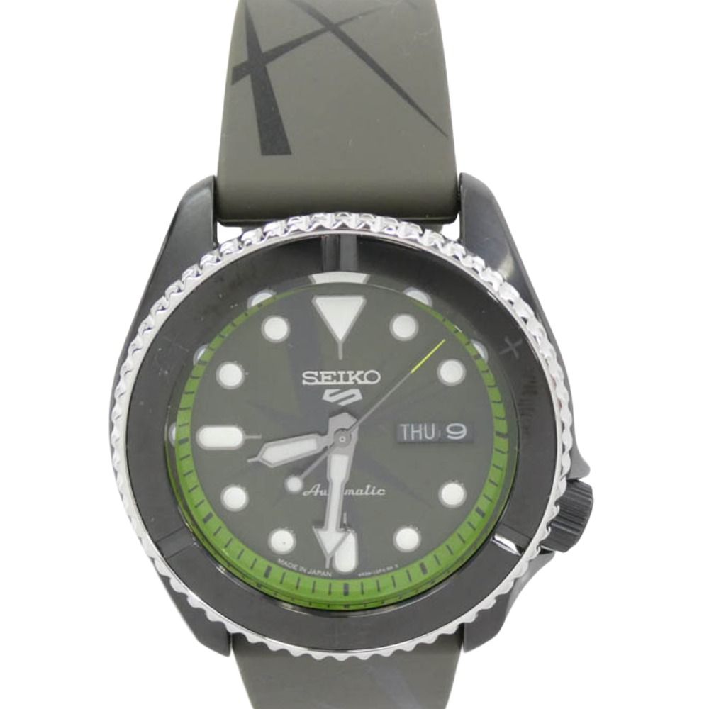 SEIKO セイコー SBSA 153 FIVE SPORTS ONEPIECE ZORO MODEL ファイブスポーツ ワンピース ゾロモデル 時計 ブラック系 グリーン系 上