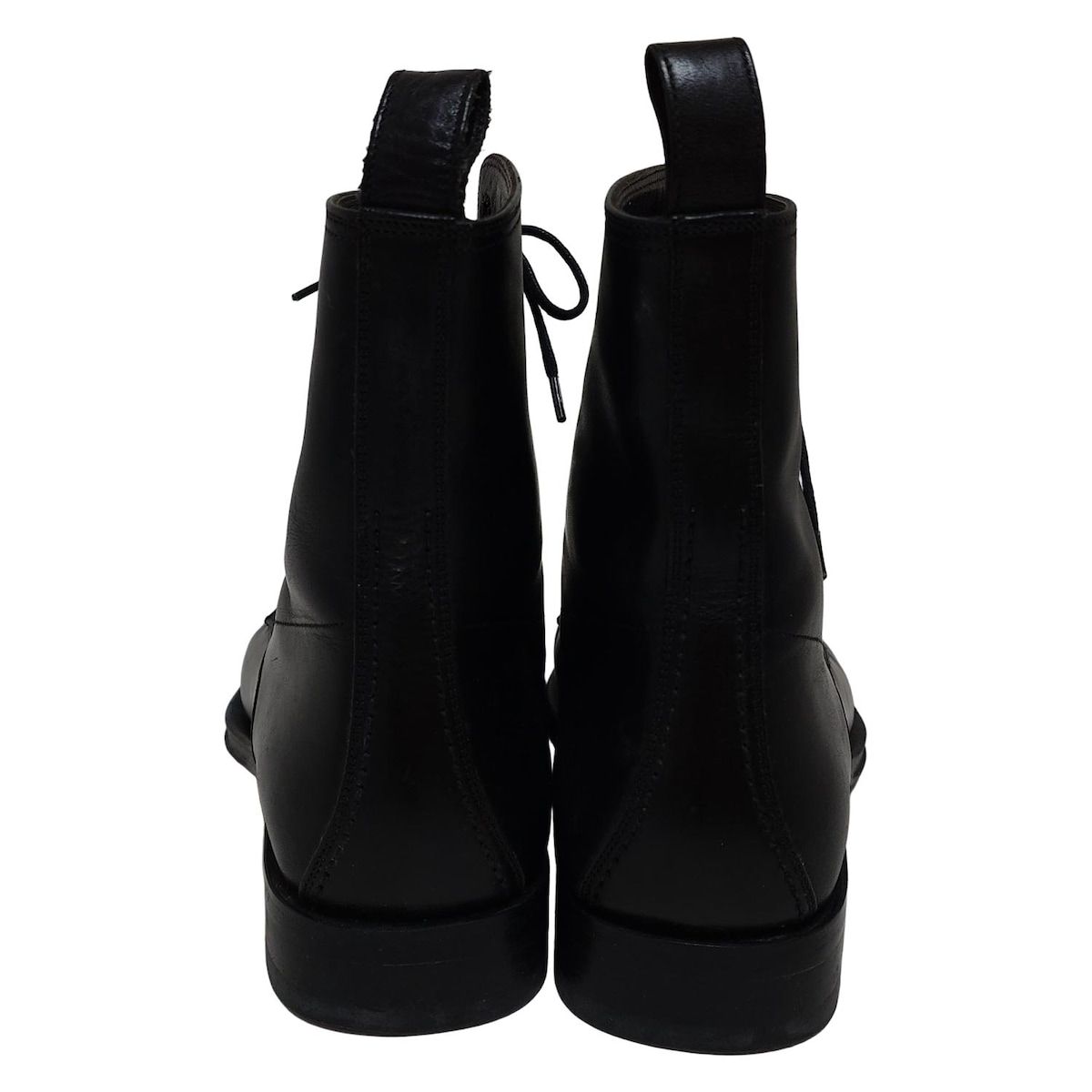 GUCCI(グッチ) ショートブーツ 39 E メンズ - 101704 黒 レースアップ