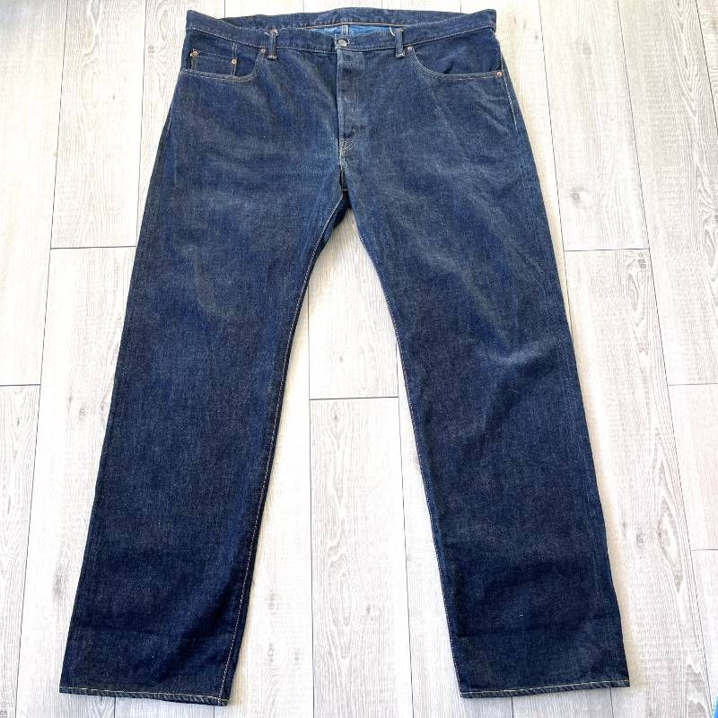 MOMOTARO Jeans Selvedge Denim Tag W48 Loose Fit Wide Straight Made