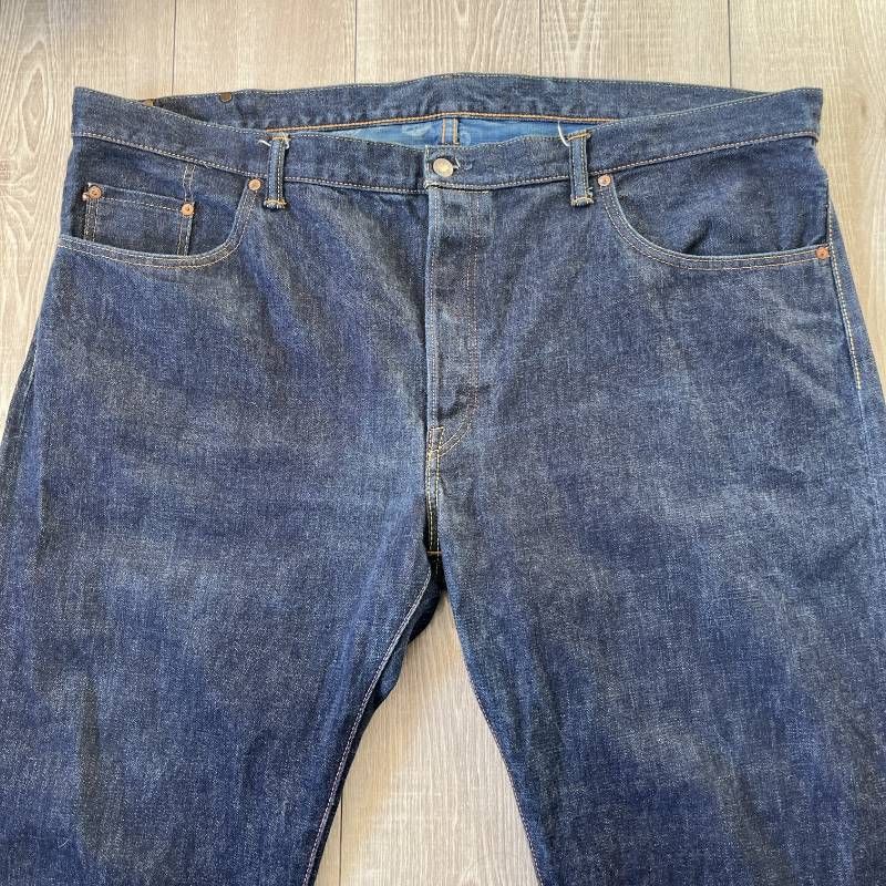 MOMOTARO Jeans Selvedge Denim Tag W48 Loose Fit Wide Straight Made