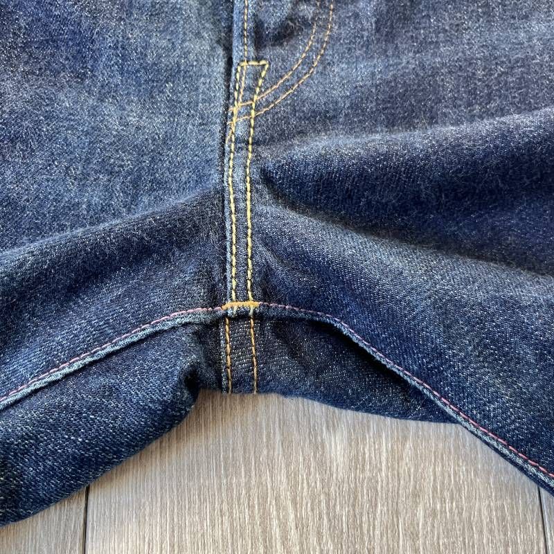 MOMOTARO Jeans Selvedge Denim Tag W48 Loose Fit Wide Straight Made