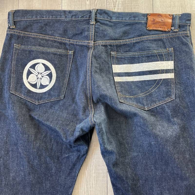 MOMOTARO Jeans Selvedge Denim Tag W48 Loose Fit Wide Straight Made