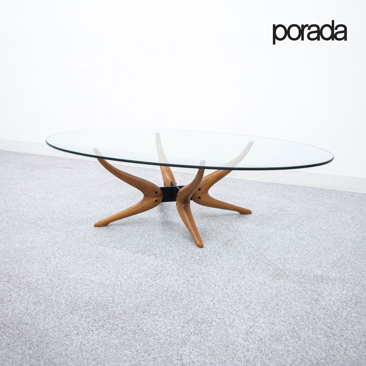 porada ポラダ DENUO デヌオ センター テーブル ガラス天板 マルコナート ザッパ 定価21万 配送要