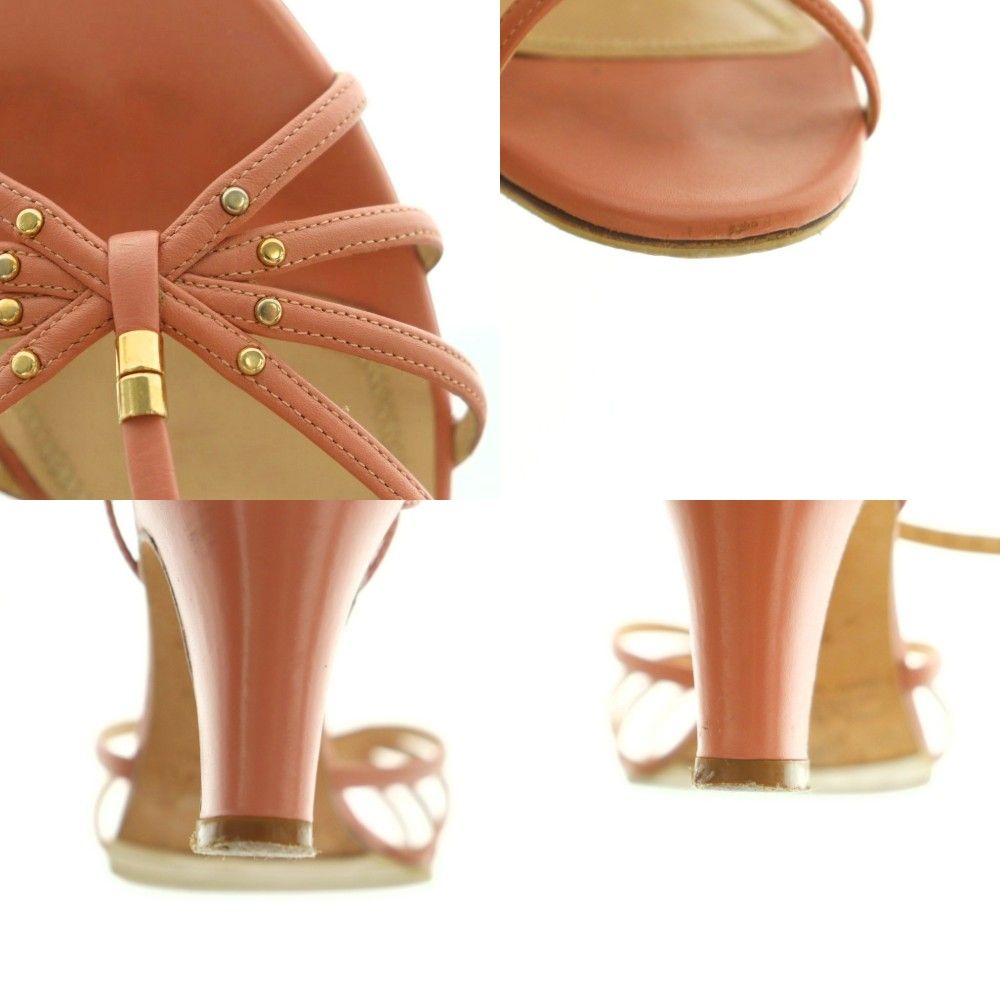 クロエ CHLOE サンダル ストラップ 34.5 21.5cm ピンク CH0029 /MI