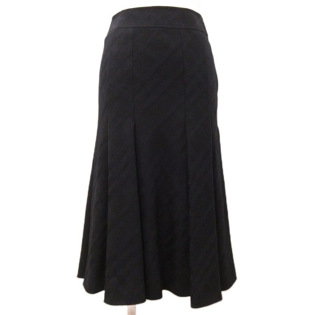 バーバリー ロンドン BURBERRY LONDON ノバチェック タック フレア