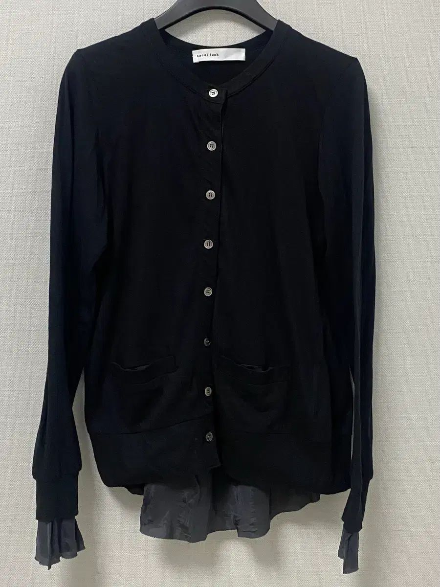 Sacai Luck ブラック カーディガン - メルカリ