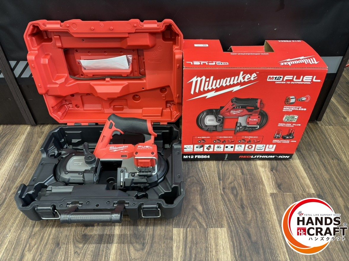 ♭ ミルウォーキーツール 0 C 64 mmコンパクトバンドソー 本体のみ 12 V