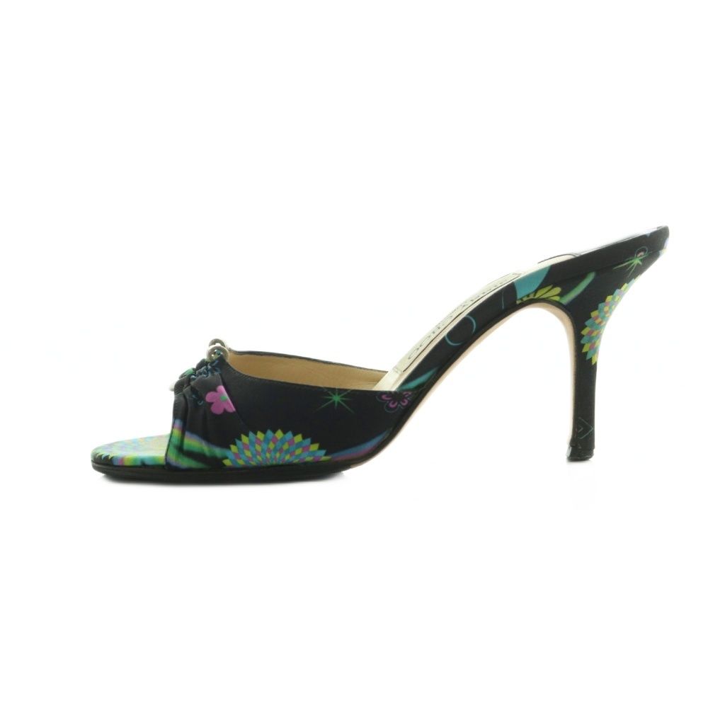 ジミーチュウ JIMMY CHOO ミュール ピンヒール 総柄 35.5 22.5 cm マルチ MI GY 57