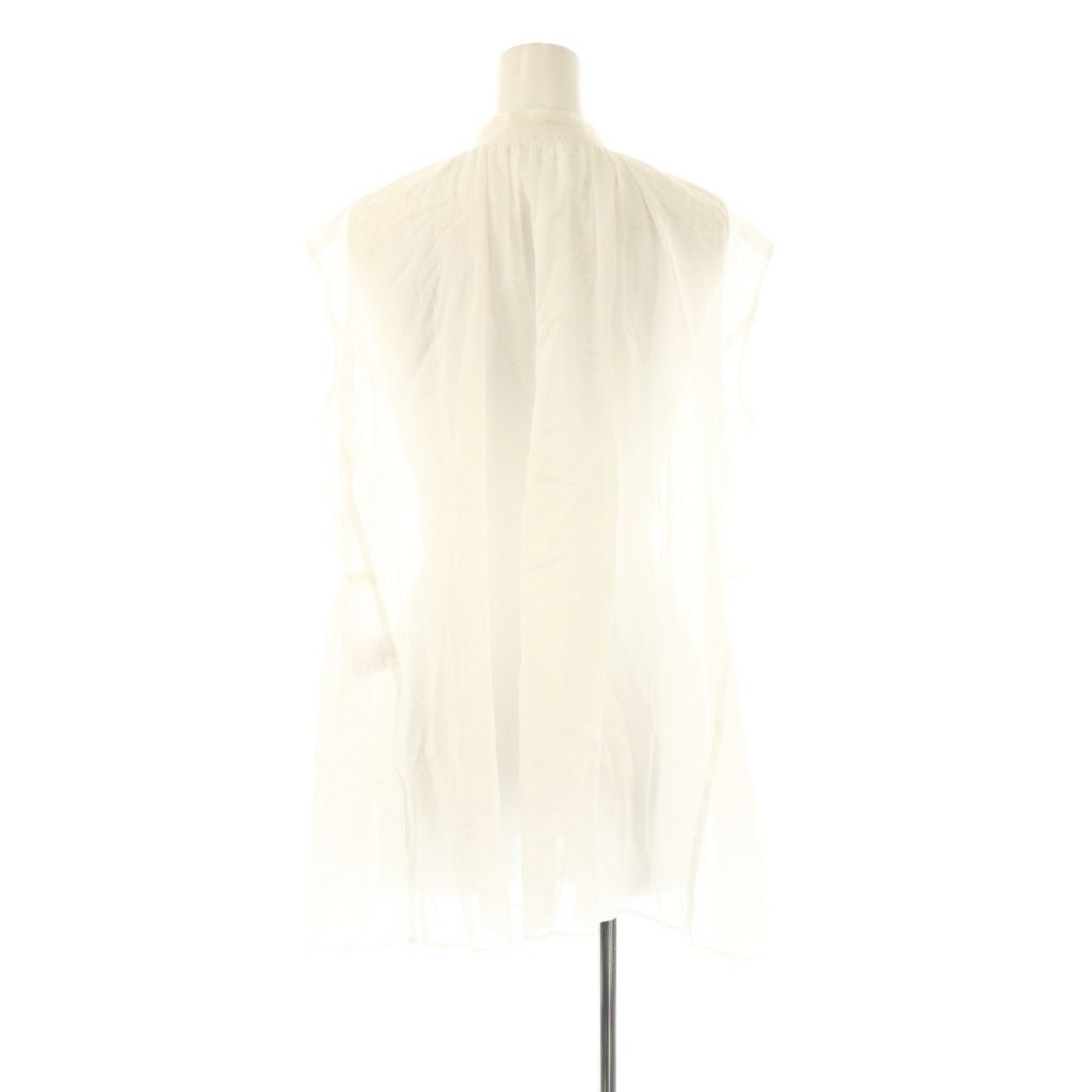 カフネ cafune ノースリーブブラウス シャツ 38 ホワイト ES GY 57