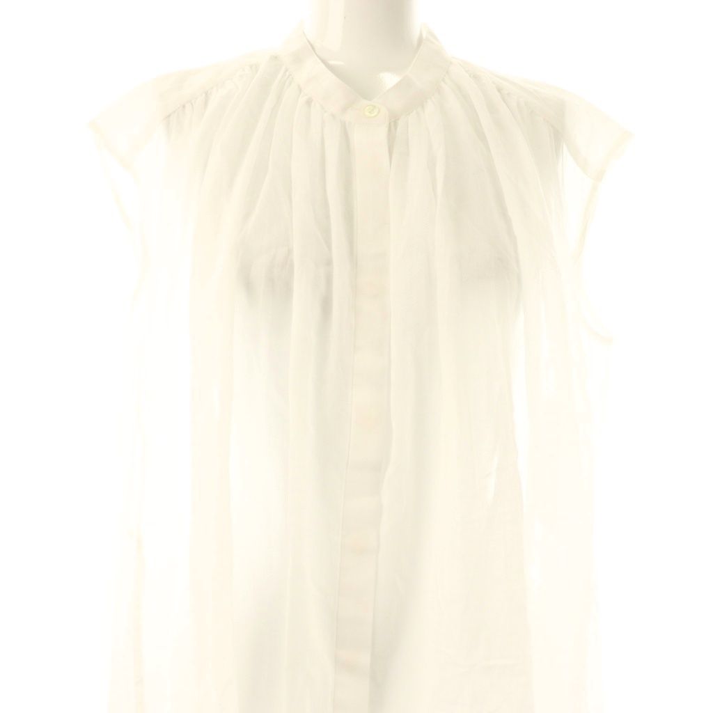  カフネ cafune ノースリーブブラウス シャツ 38 ホワイト ES GY 57 半袖 シャツ ブラウス