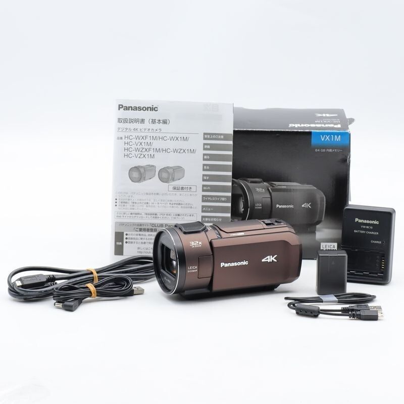 パナソニック 4 K ビデオカメラ VX 1 M 64 GB あとから補正 ブラウン HC-VX M-T