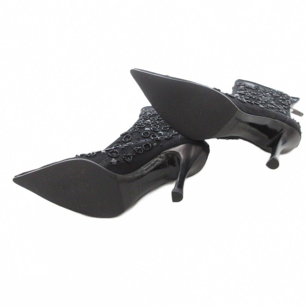 セルジオロッシ Sergio rossi アンクルブーツ ショート ビーズ装飾