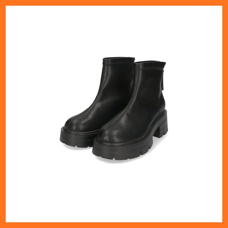 ソフトレザー厚底ショートブーツ 41416