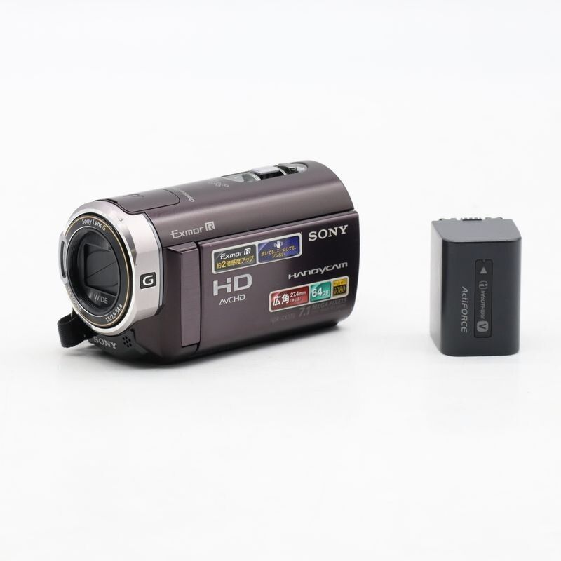 SONY デジタルHDビデオカメラレコーダー CX370V ボルドーブラウン HDR