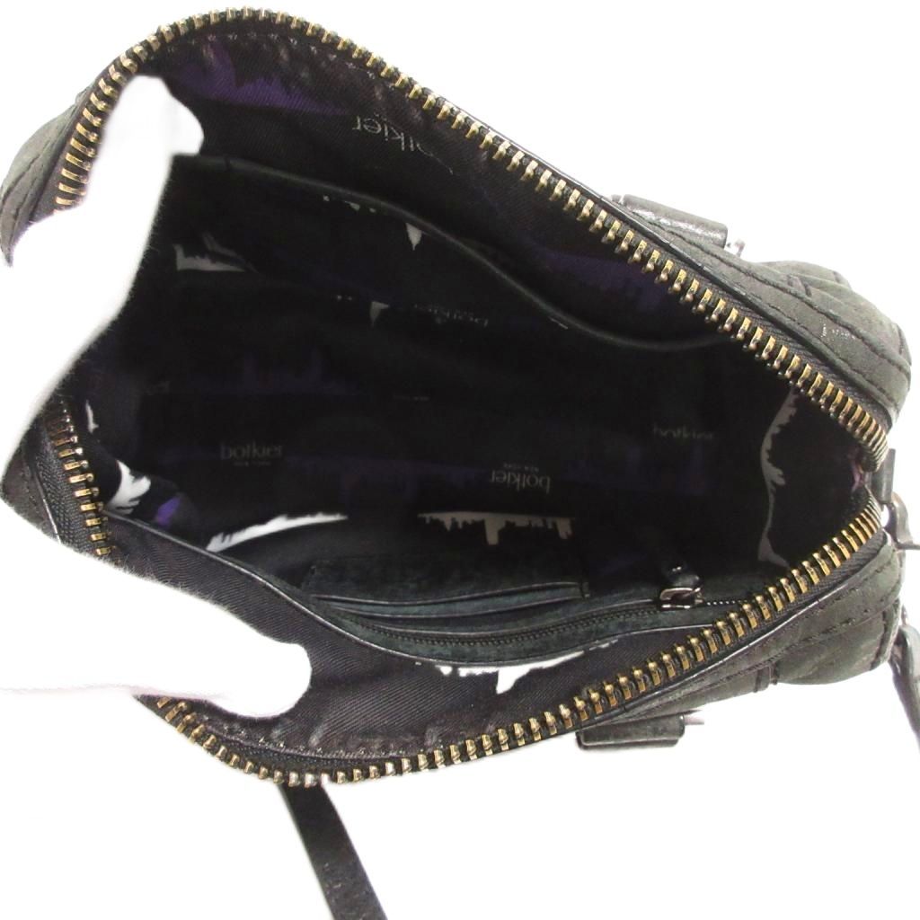 ボトキエ botkier ショルダーバッグ ハンド レザー 斜めがけ 2WAY 黒