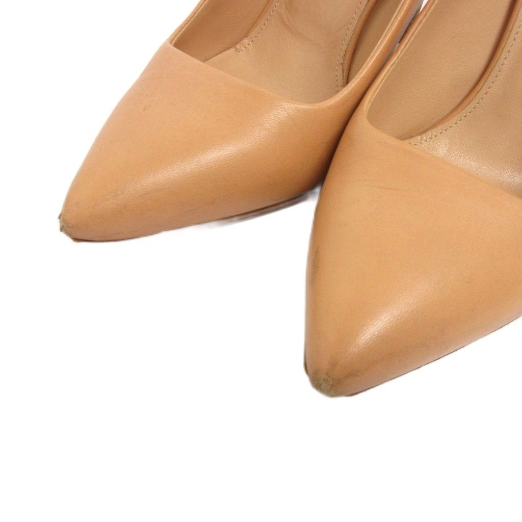 ペリーコ PELLICO パンプス ポインテッドトゥ レザー 36 ベージュ
