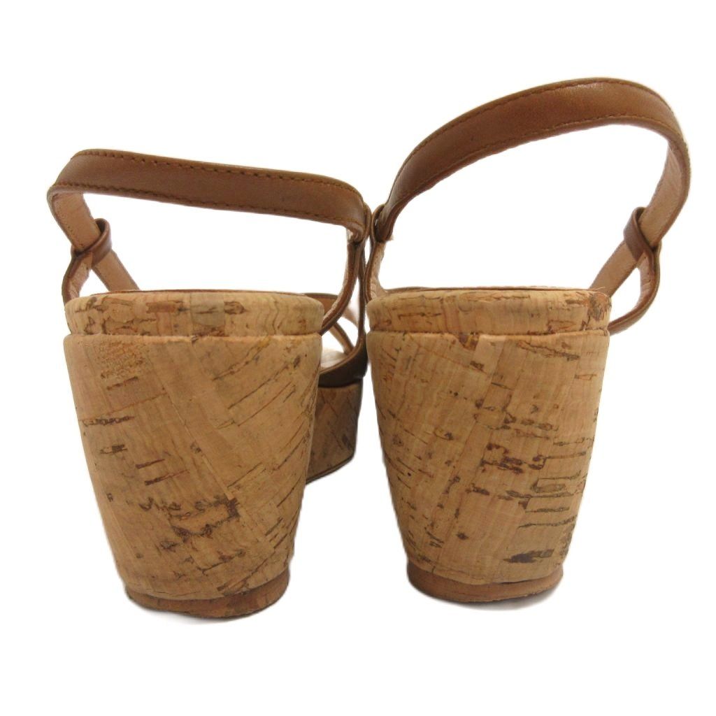 ペリーコ PELLICO サンダル ストラップ コルク ウェッジソール 36 茶
