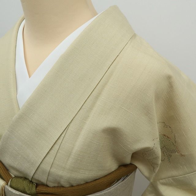 ✾まめ藤✾ｍ723＊正絹 雪輪 トールサイズ 手縫い仕立て 真綿結城紬