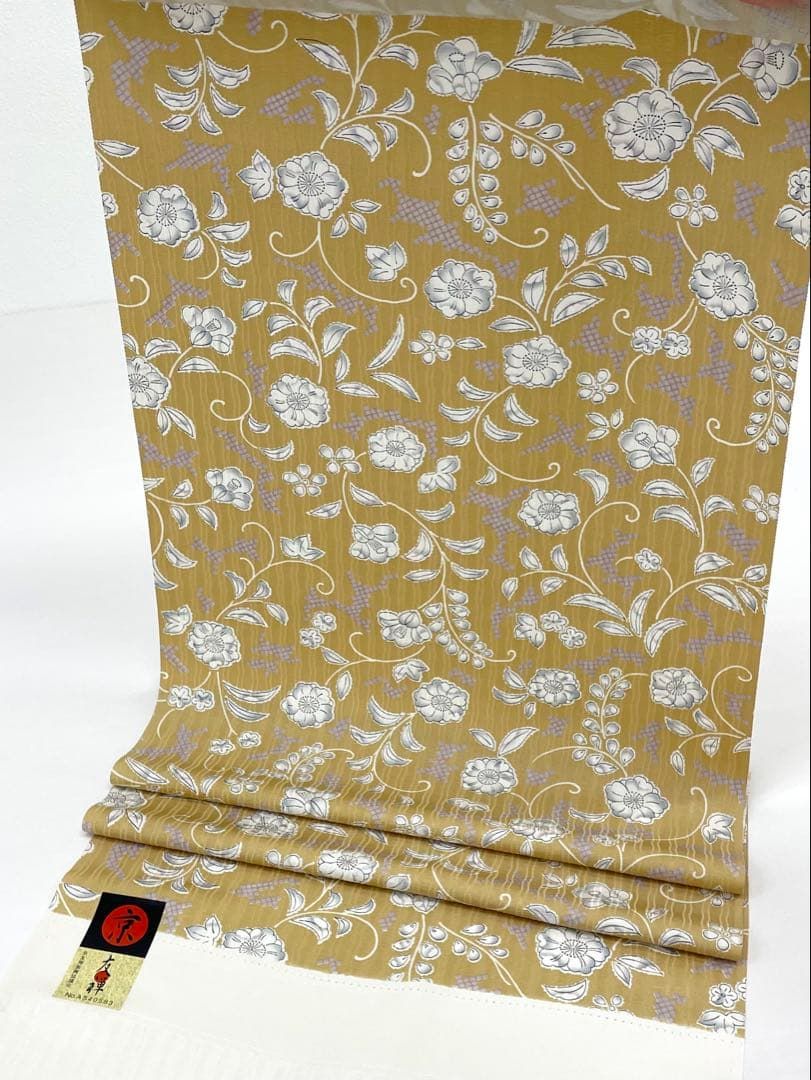 小紋 京友禅 紋意匠 辻ヶ花 正絹 反物 T9175 - メルカリ