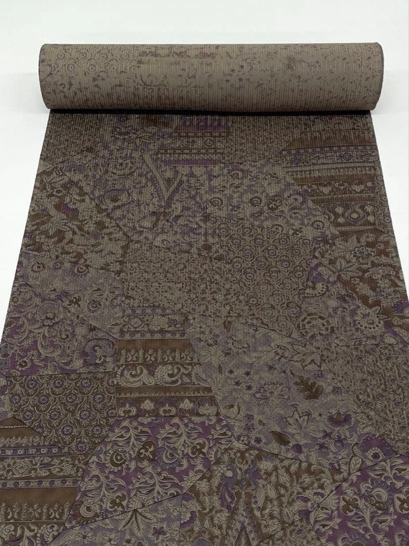 小紋 京友禅 紋意匠 更紗 正絹 反物 T9177 - メルカリ