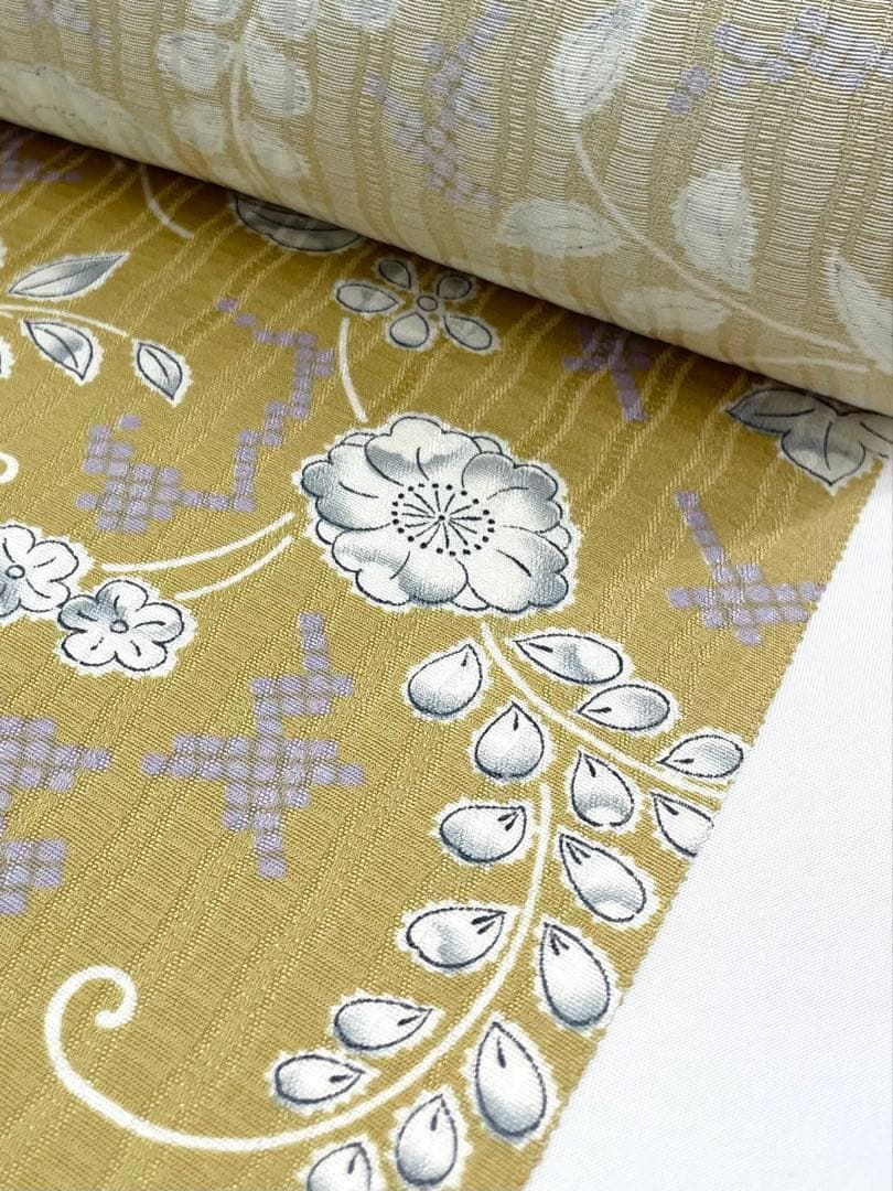 小紋 京友禅 紋意匠 辻ヶ花 正絹 反物 T9175 - メルカリ