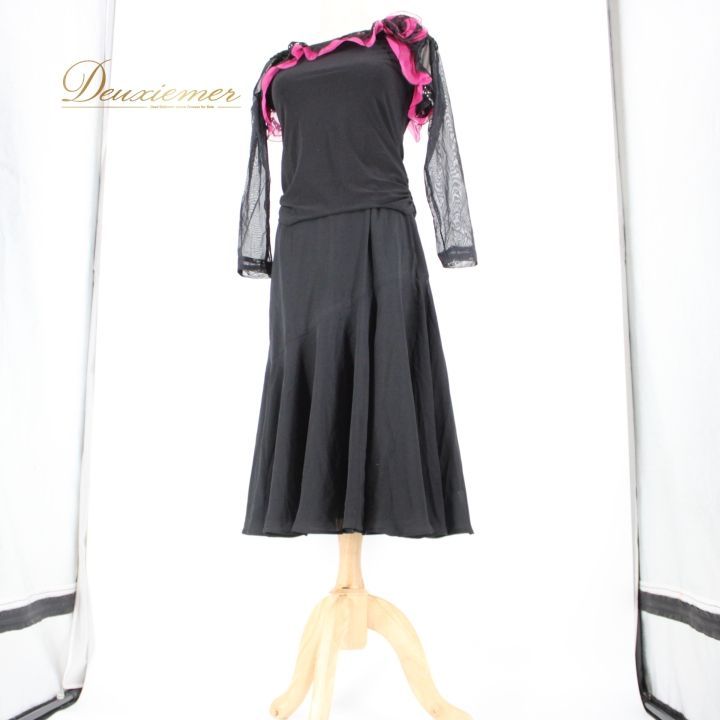 社交ダンス　ドレス　上下 社交ダンス 衣装 スタンダード 上下セット ツーピース レッスンウェア