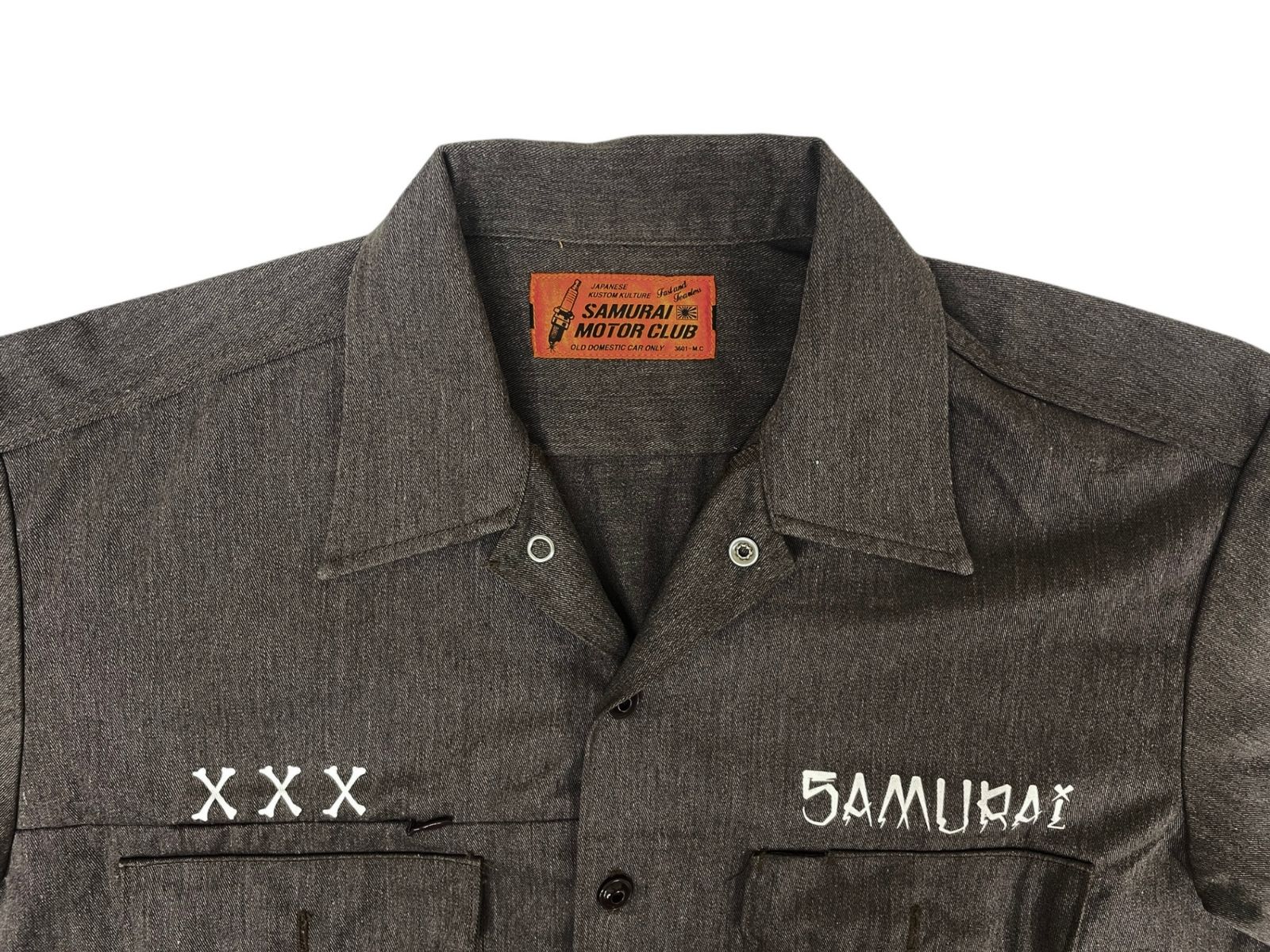 SAMURAI (サムライ) 〇〇SAMURAI MOTOR CLUB メンズ ワークシャツ