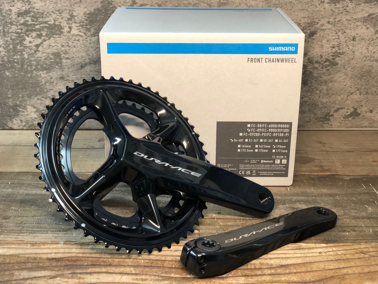 DURA-ACE FC-09 クランクセット 54-40T 170mm FC-09 シマノ DURA-ACE クランクセット54-40T 170mm
