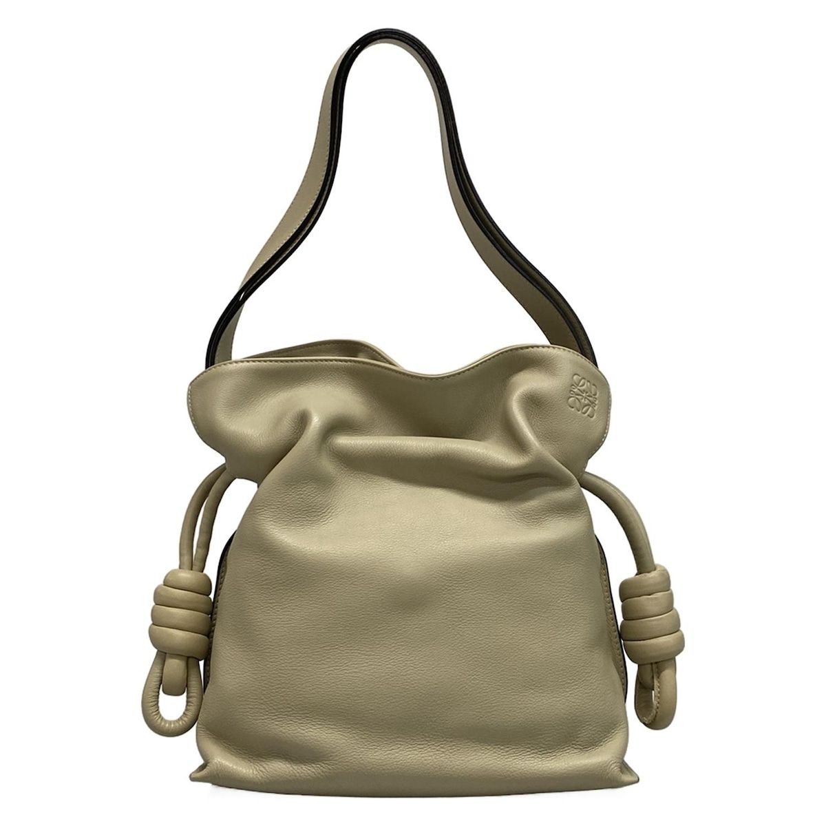 LOEWE ロエベ ショルダーバッグ フラメンコ ノット26 334 87 K 63 グレーベージュ