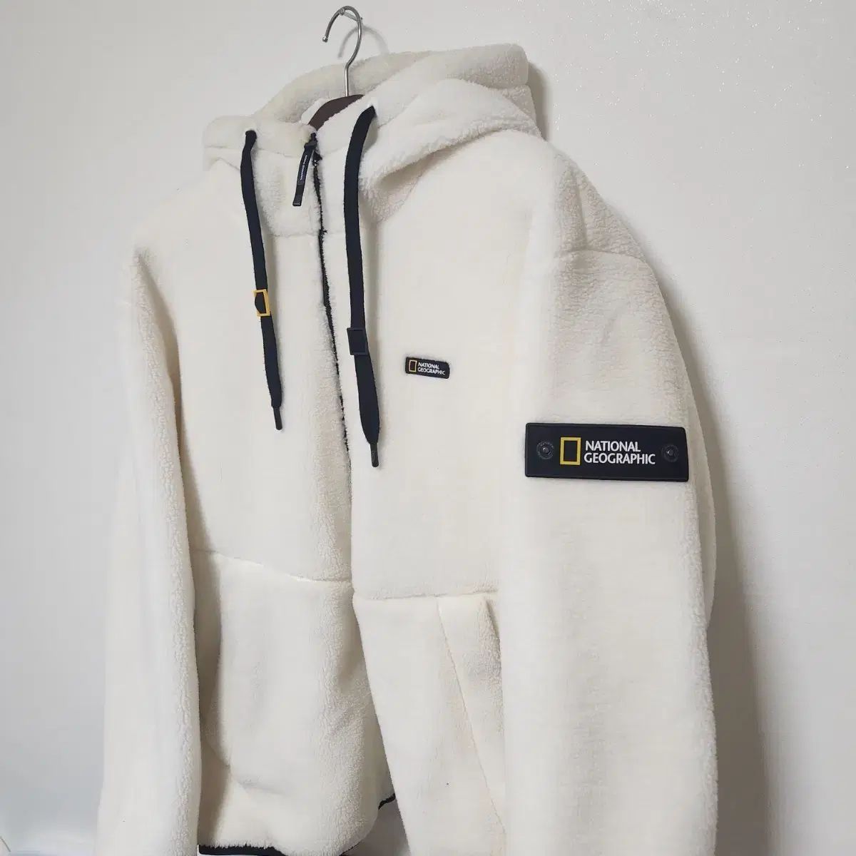 ナショナルジオグラフィック ボア フリース アイボリー 100-110 XXXL