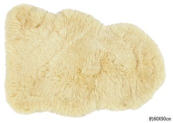 ムートンフリース 約 長毛 厚手 M 511 F ベージュ