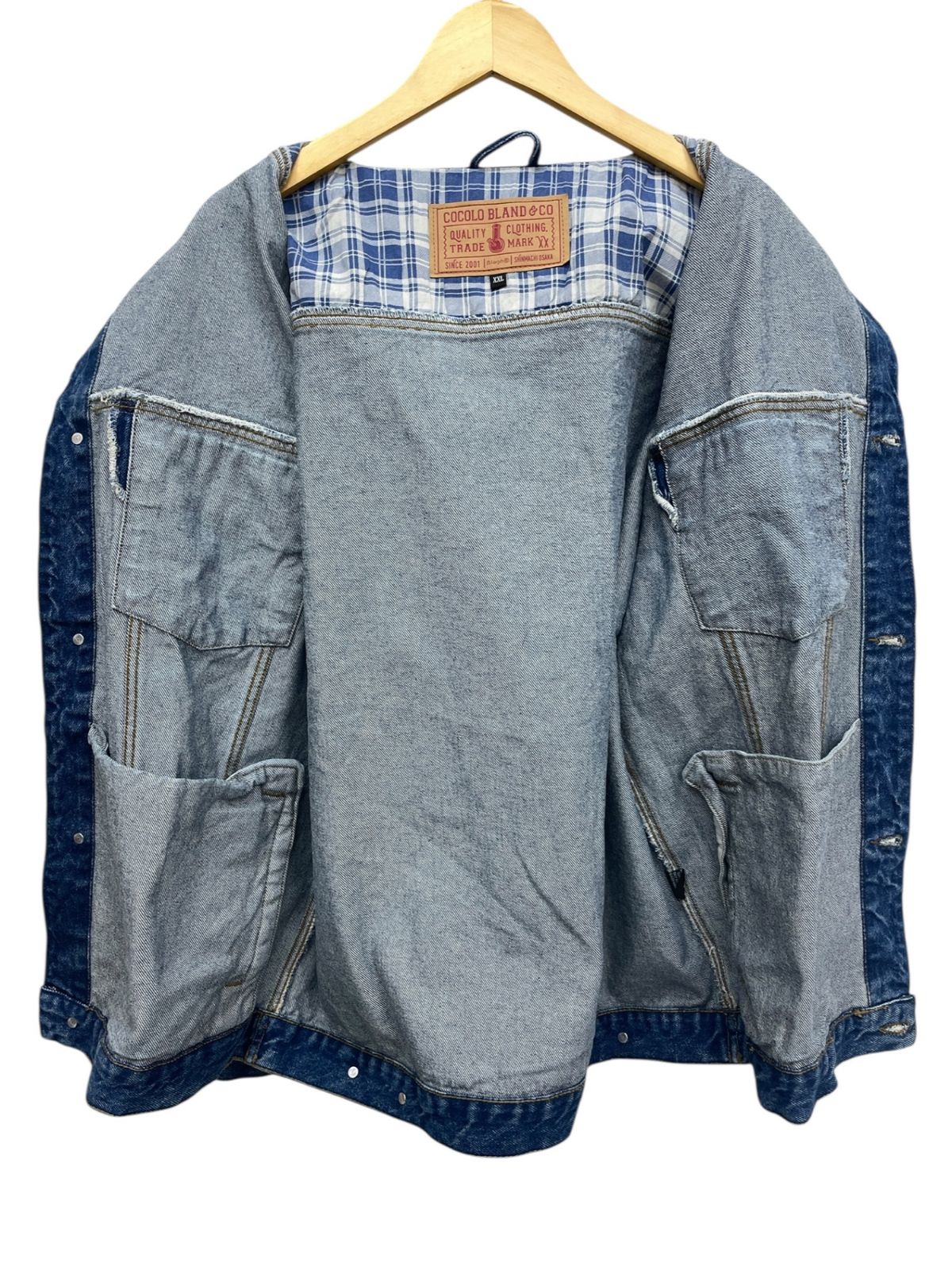 COCOLO BLAND (ココロブランド) SKULL DENIM JACKET スケルトン