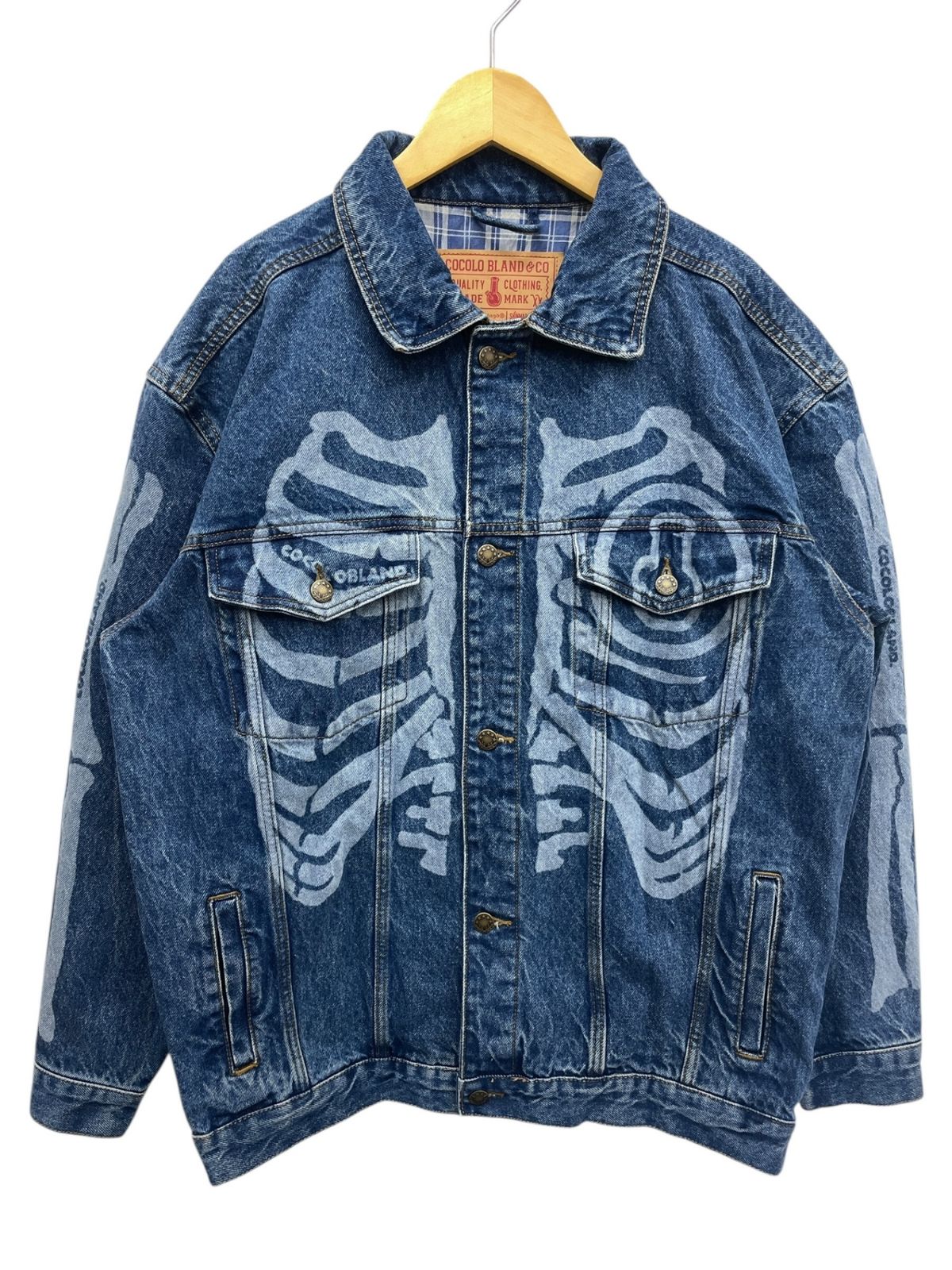 COCOLO BLAND (ココロブランド) SKULL DENIM JACKET スケルトン 