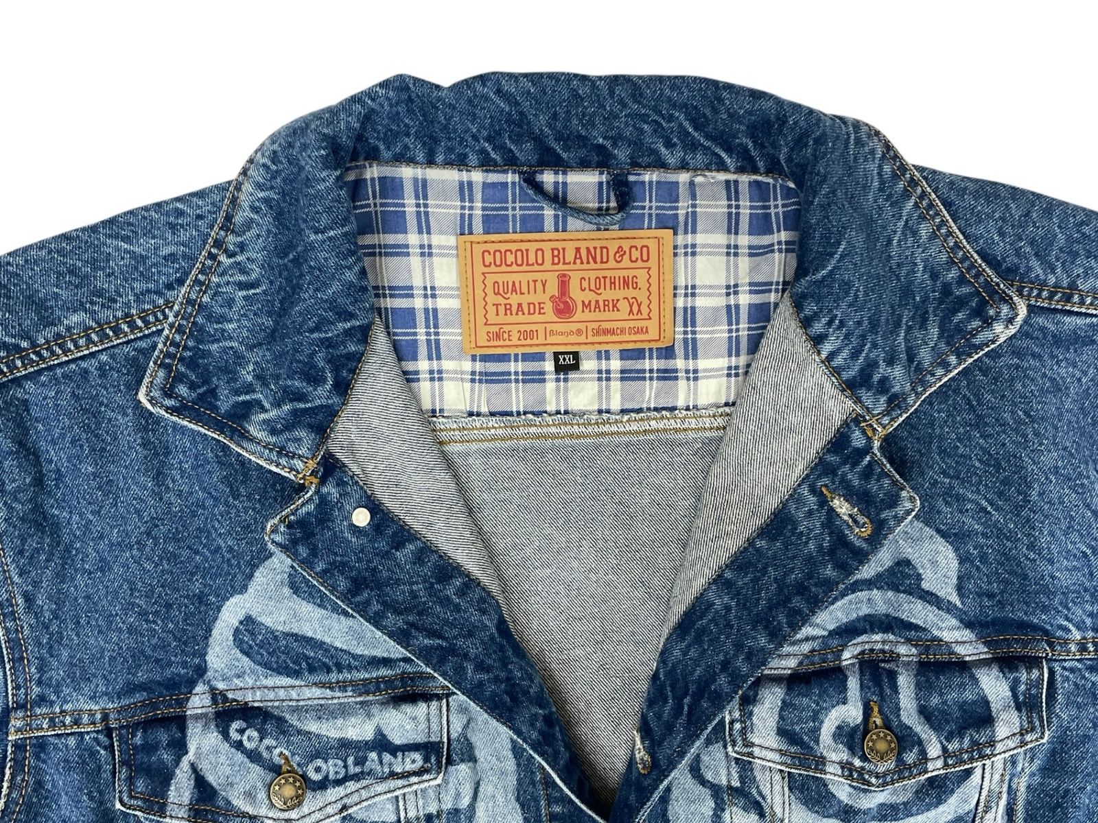 COCOLO BLAND (ココロブランド) SKULL DENIM JACKET スケルトン