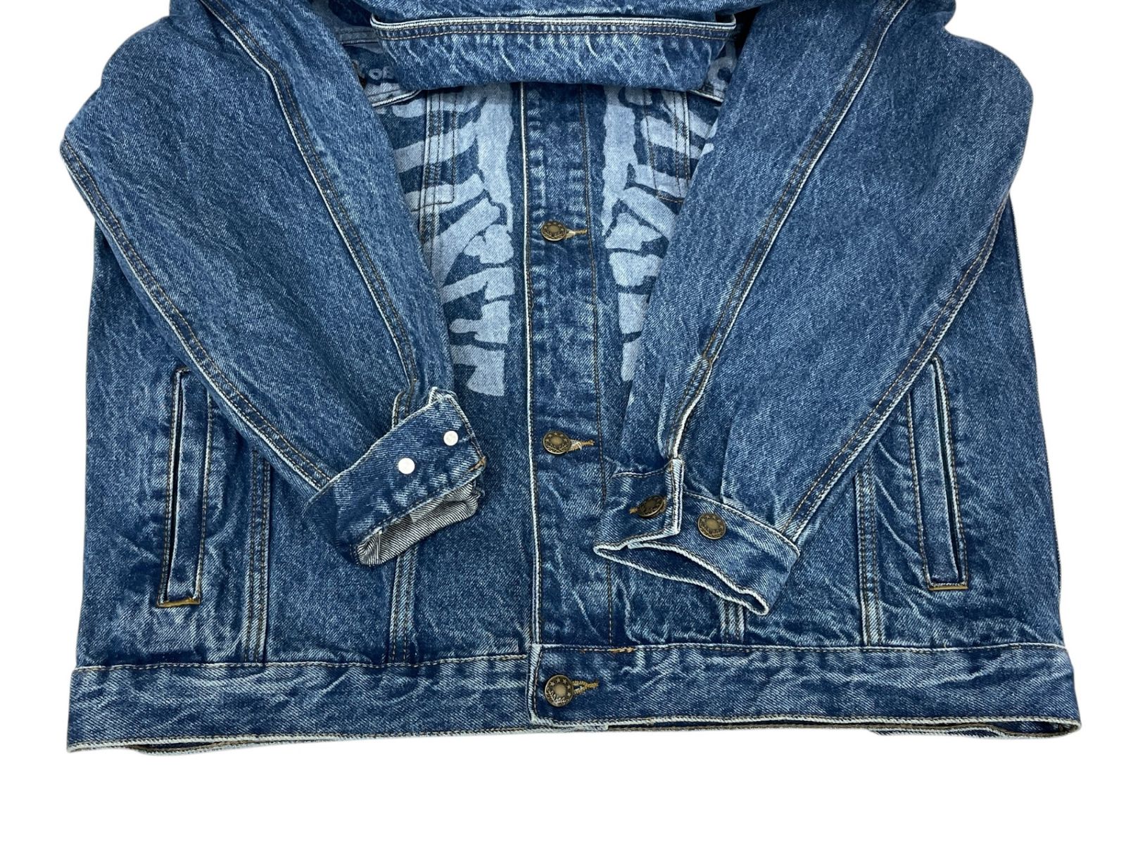 COCOLO BLAND (ココロブランド) SKULL DENIM JACKET スケルトン