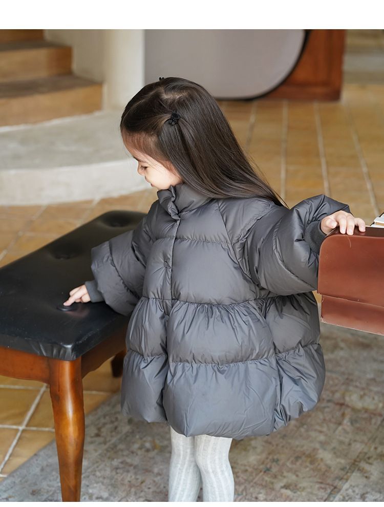  アウター 子供服 女の子 ダウン 中綿 コート 子供 キッズ 暖かい 軽い あったか 防寒 ジャケット 無地 小学生 中学生 幼稚園 韓国 ファッション 子ども服 シンプル おし その他 キッズファッション小物