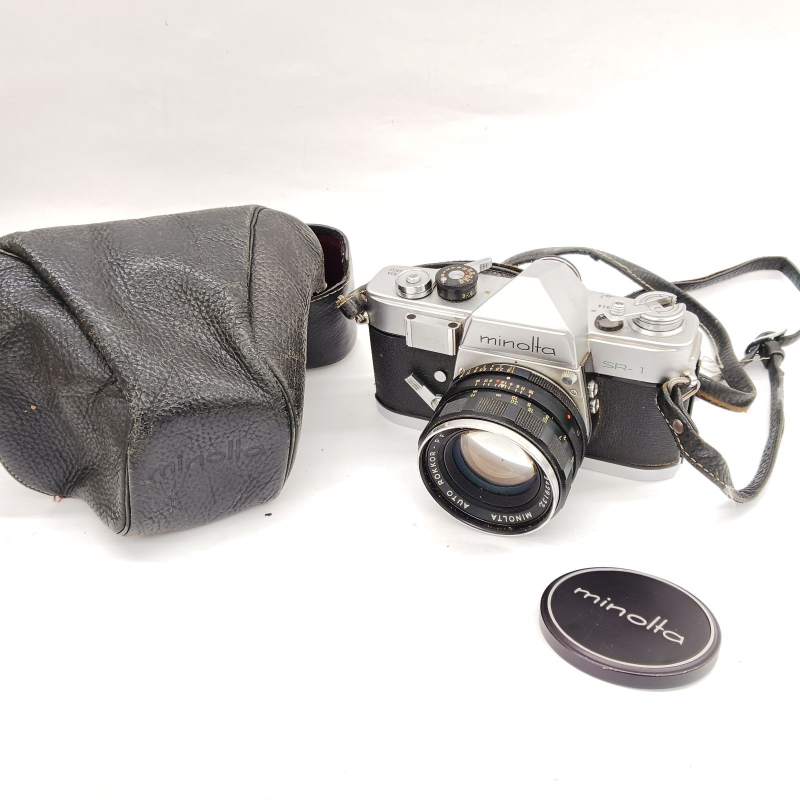 訳あり/ジャンク】 MINOLTA (ミノルタ) SR-1 + AUTO ROKKOR-PF 58mm F1