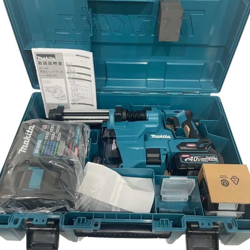 makita マキタ 充電式ハンマドリル 40 Vmax グリーン バッテリー BL 4025 充電器 DC RA