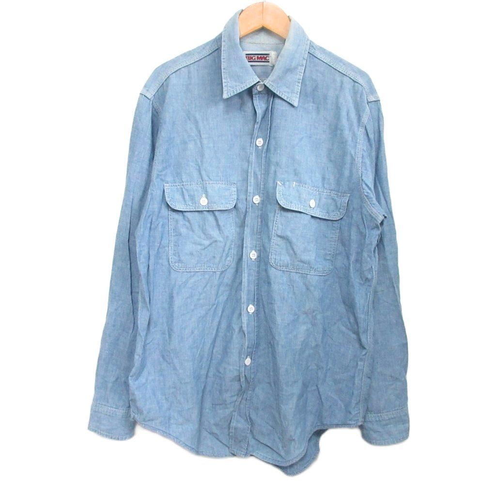 80s BIGMAC シャンブレーシャツ 80s USA製 bigmac ビッグマック シャンブレーシャツ