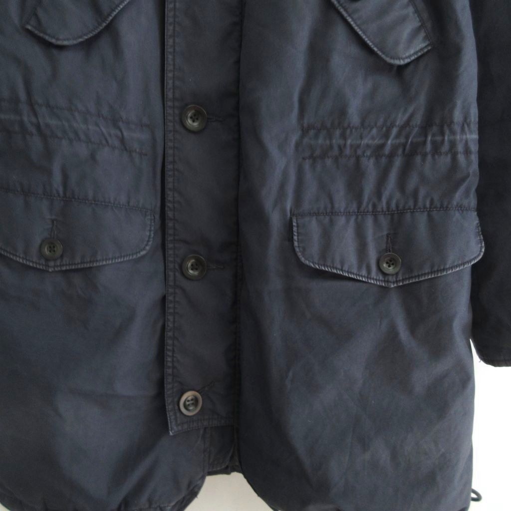 マーガレットハウエル　MHL. モッズコート　フード　ネイビー　М　ダウンコート マーガレットハウエル MHL. ダウンモッズコート ジャケット 紺