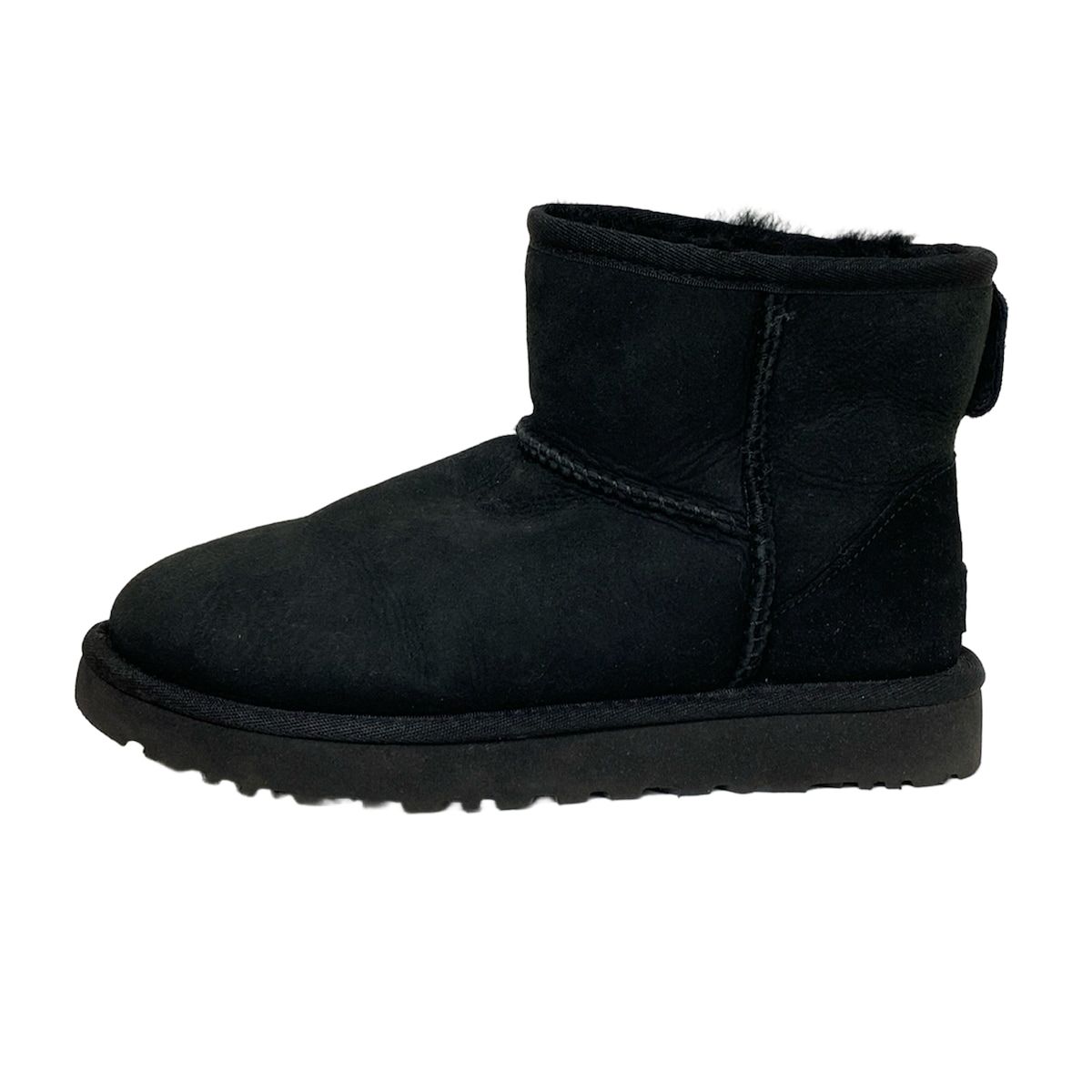 UGG アグ ショートブーツ 23 レディース クラシックミニ2 1016222 黒 ムートン