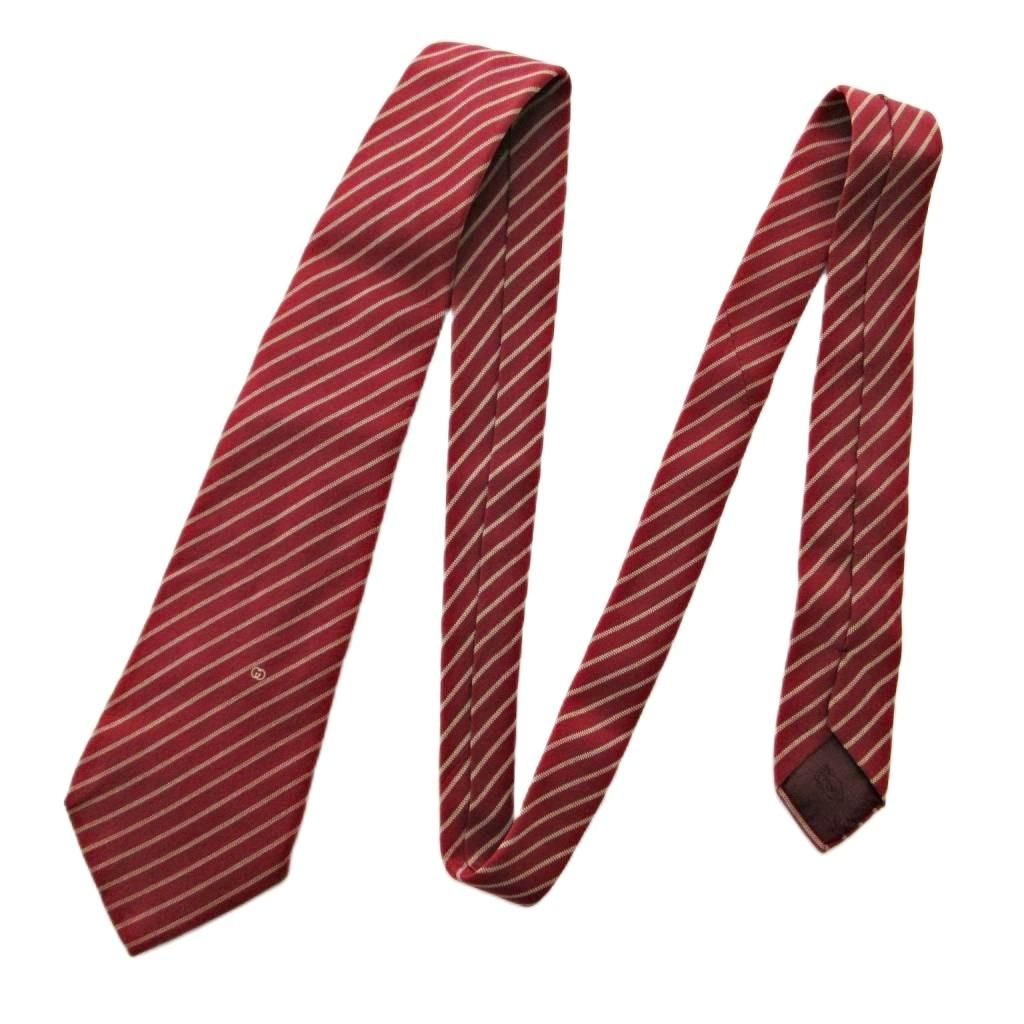 グッチ GUCCI ヴィンテージ シルク ネクタイ GG レジメンタル