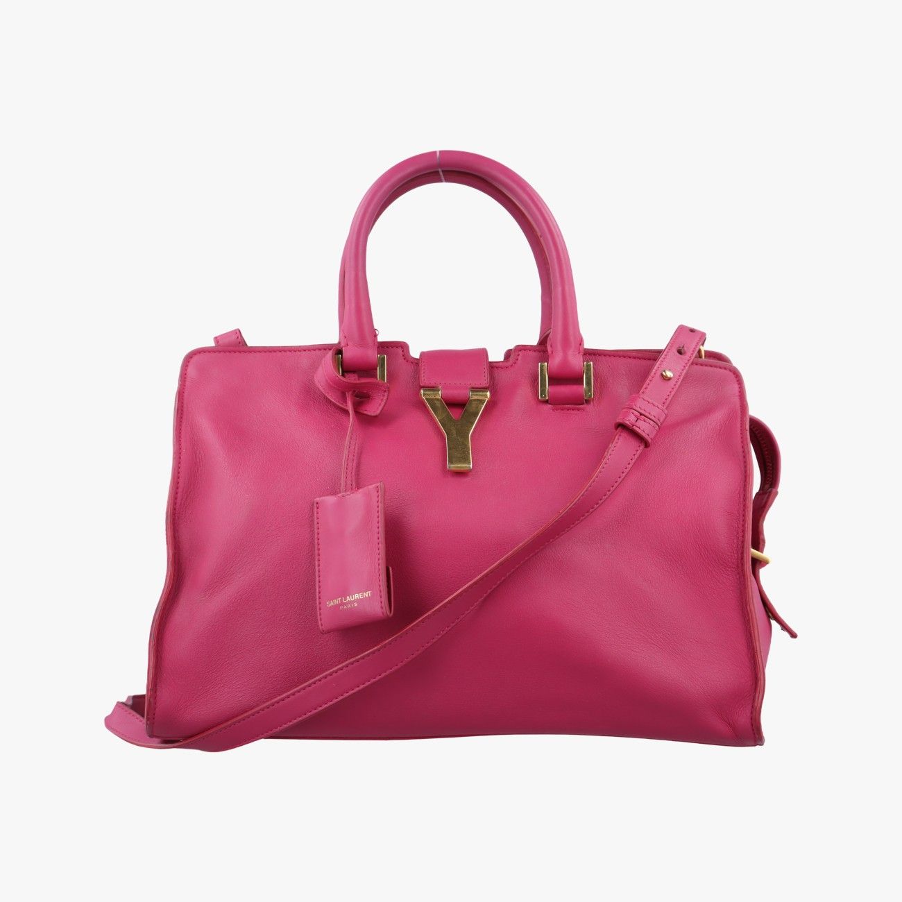 イヴサンローランYves Saint LaurentYライン プチカバス ローズ レッド レザー 311210 213317