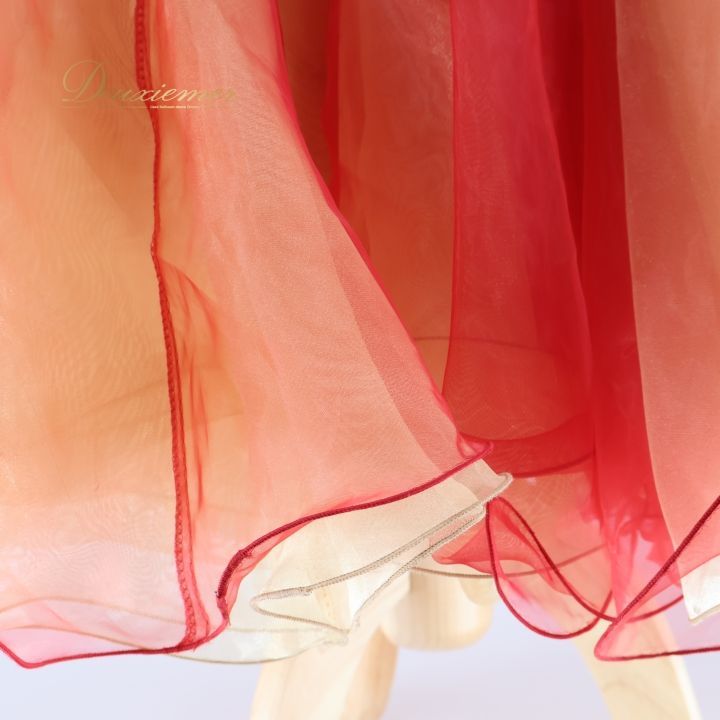 社交ダンス 衣装 ドレス ワンピース ワイン フロート レース フリル デモ 競技 ダンス パーティ 発表会 forever フォーエバー レッド系 オレンジ系 感 上品 スカート 重ね シルエット 発表会用 おしゃれ