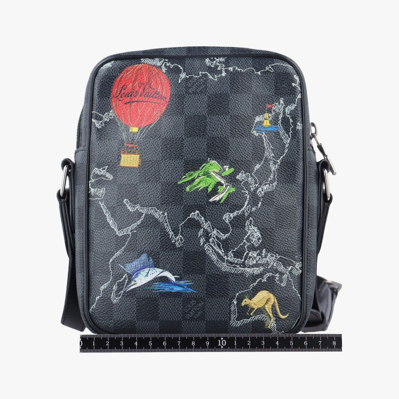 ルイヴィトンLouis VuittonダヌーブPM NM ノワール×マルチ ダミエ グラフィット N 40239 FO 4149