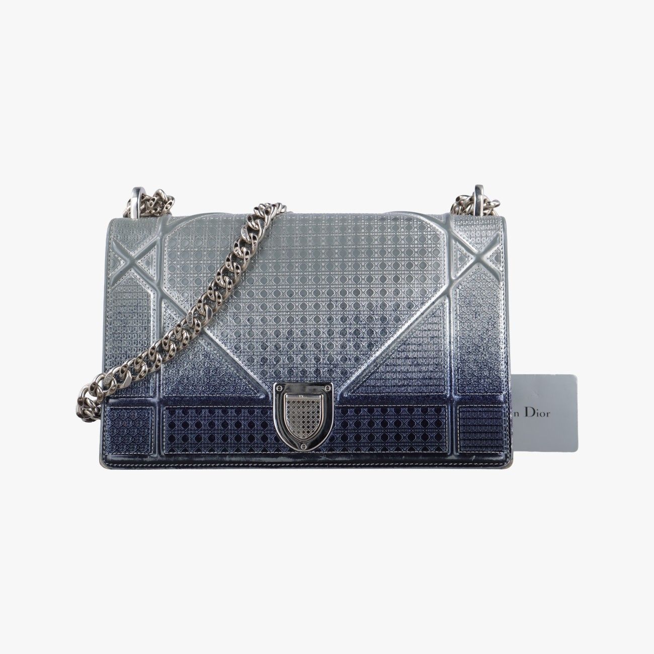 クリスチャンディオールChristian Diorディオラマ シルバー マルチ レザー 13 BO 0156