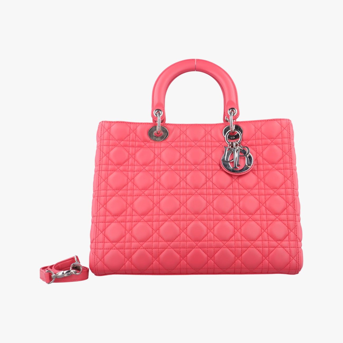 クリスチャンディオールChristian Diorレディディオール ピンク ラムスキン 16 BO 1102