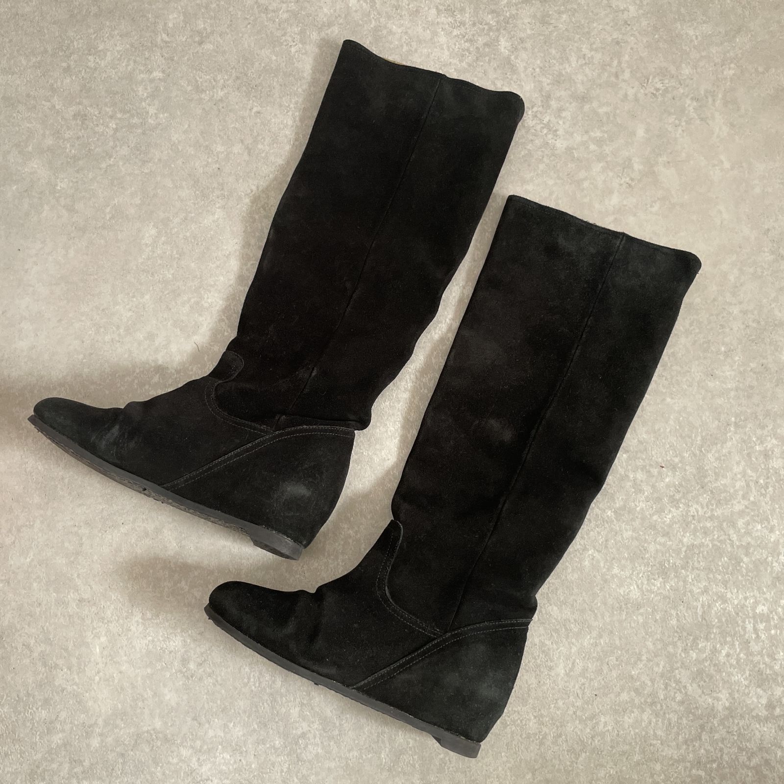 ベロア ロングブーツ