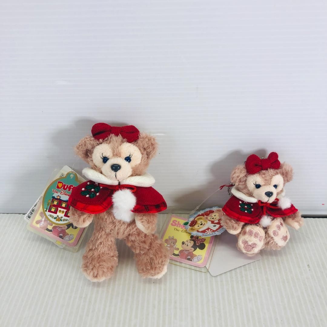 タグ付】 ダッフィー シェリーメイ ぬいぐるみバッジ ストラップ